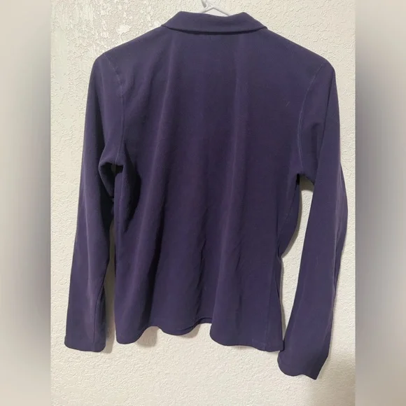 The North Face Purple 1/4 Zip Fleece Pull Over - Picture 4 of 4